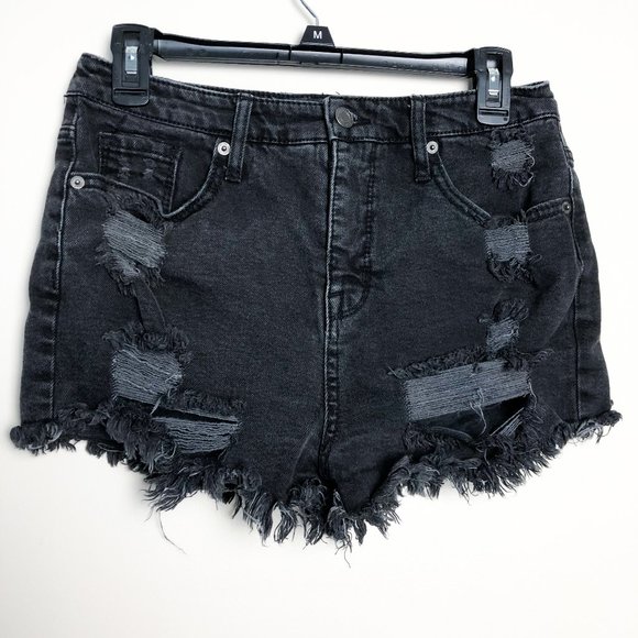 Mossimo Supply Co. Pants - Mossimo High Rise Distressed Denim Shorts